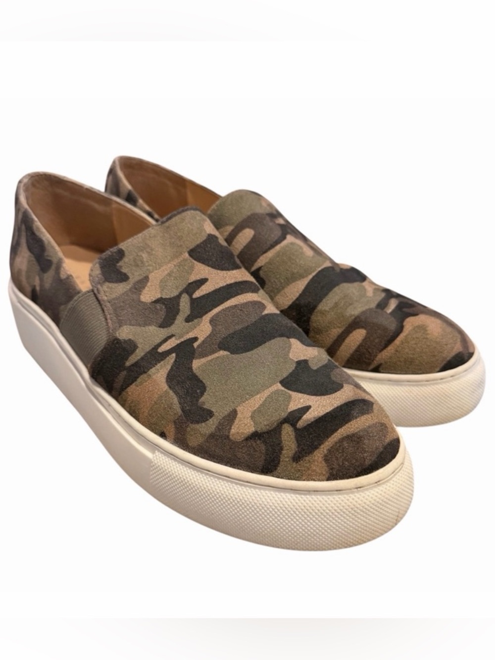 Alex Marie Women’s Camo Slip On Sneakers‎ Platform Shoes Size 8